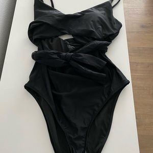 One-Piece Wrap Swimsuit